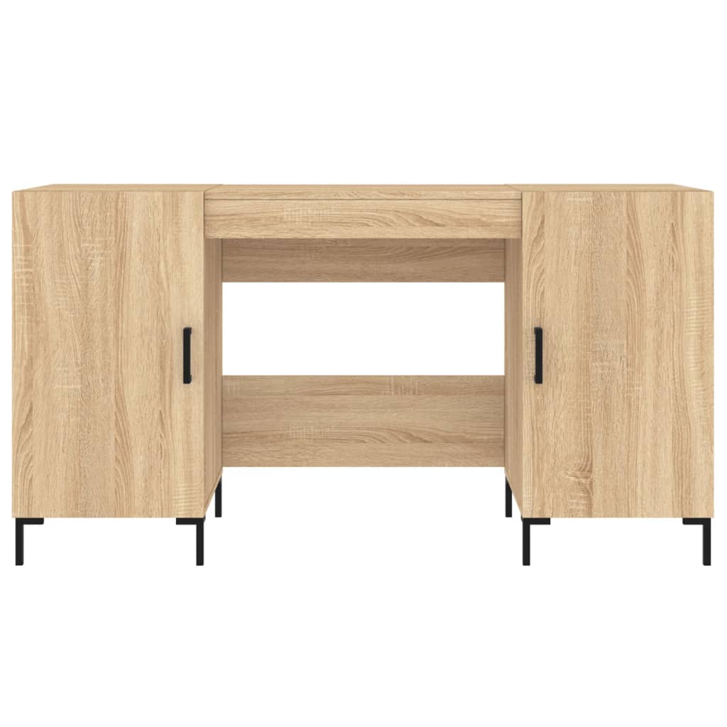 Bureau chêne Sonoma 140x50x75 cm panneau de particules