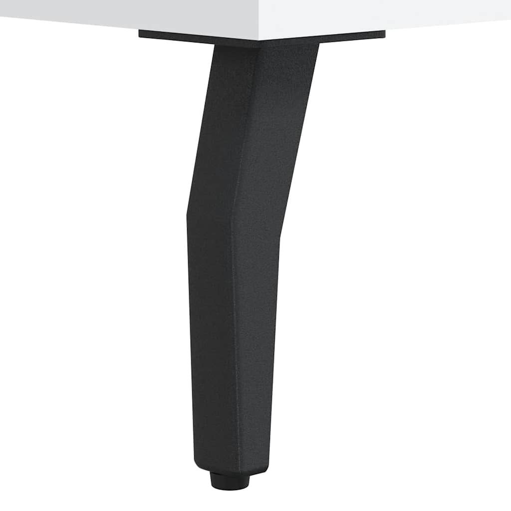 Desk White 140x50x75 cm Engineered Wood