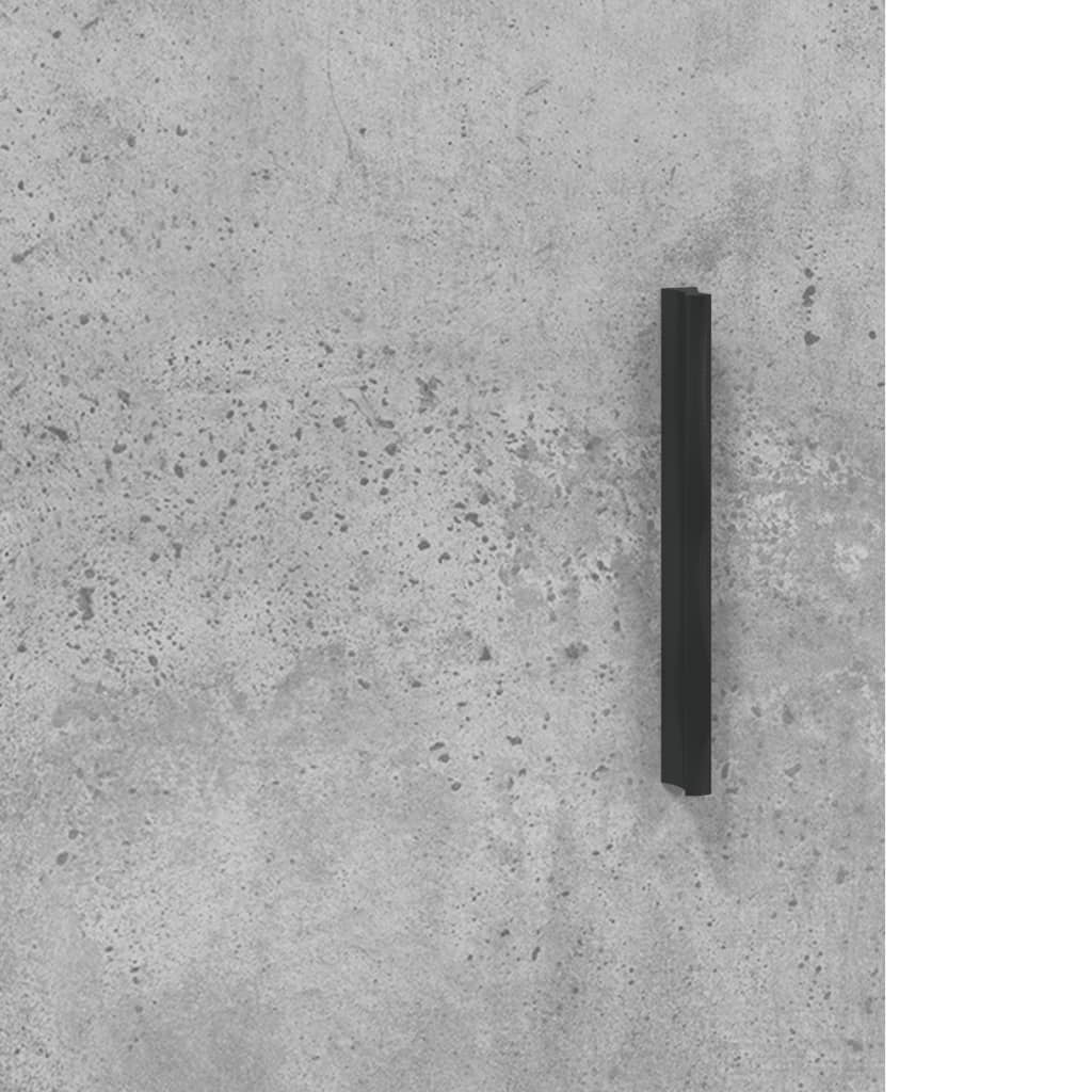Desk Concrete Gray 140x50x75 cm Engineered Wood