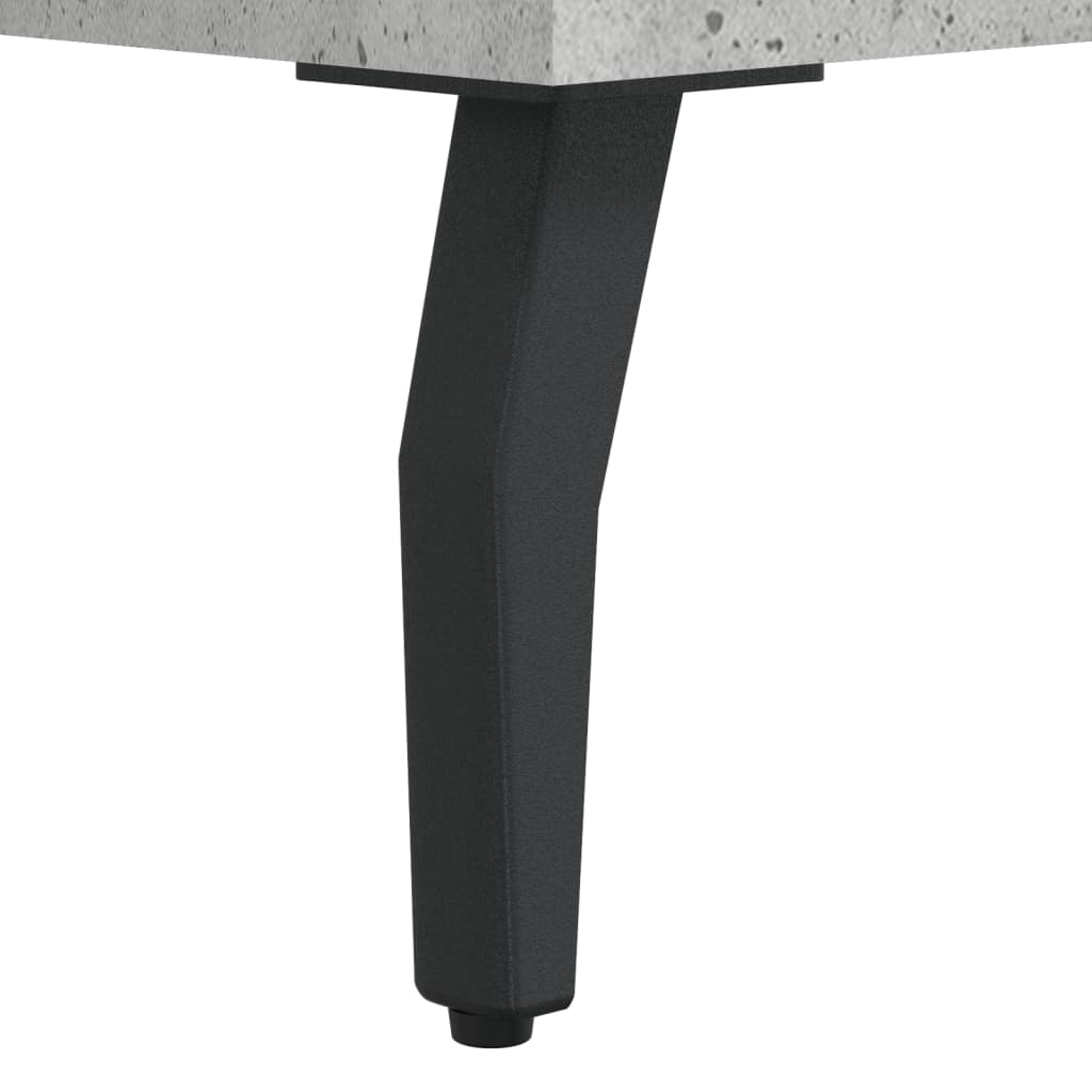 Desk Concrete Gray 140x50x75 cm Engineered Wood