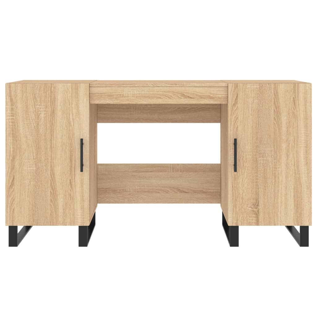 Desk Sonoma Oak 140x50x75 cm Engineered Wood
