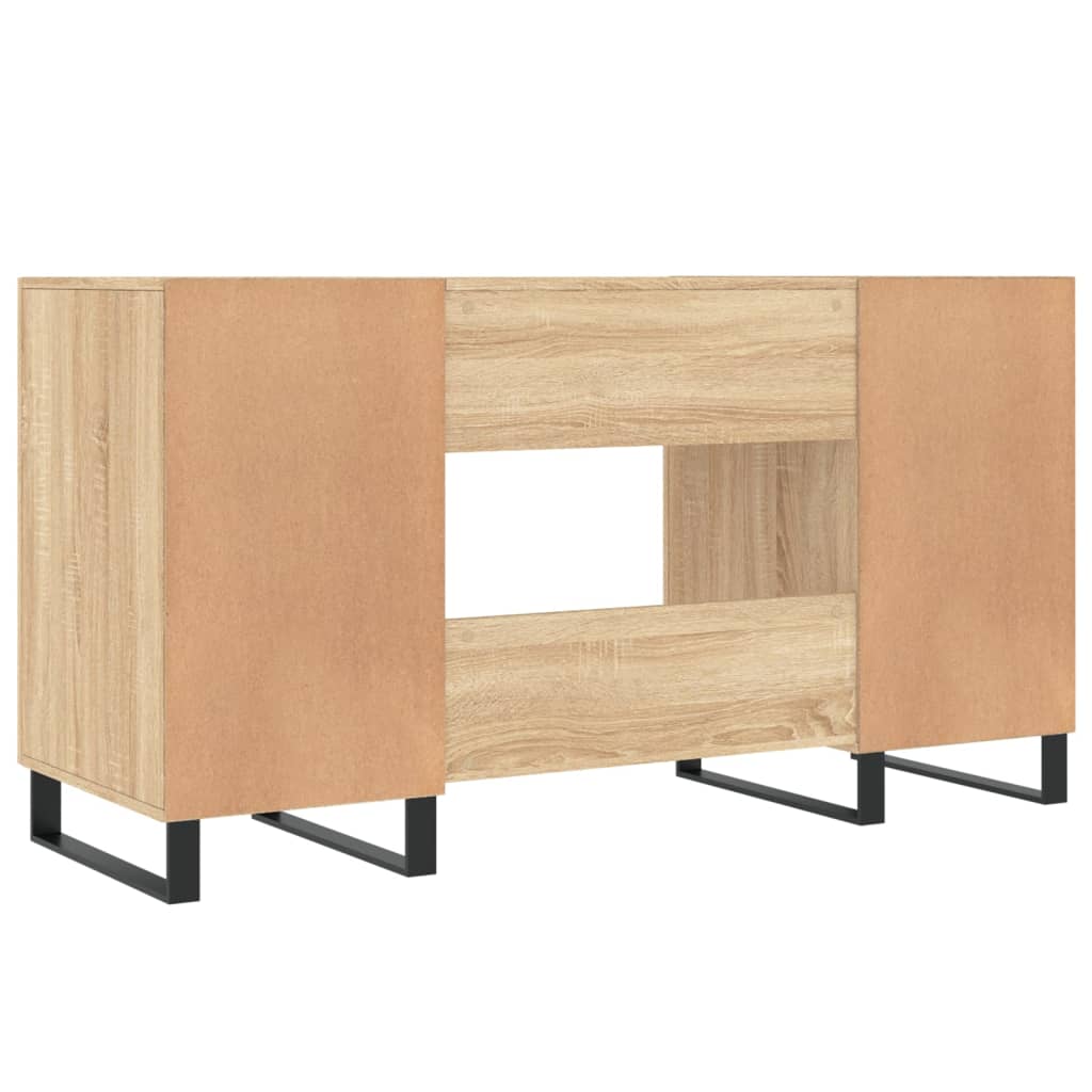 Desk Sonoma Oak 140x50x75 cm Engineered Wood