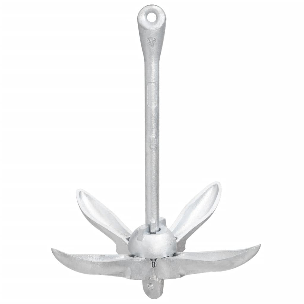 Ancre pliante argentée 1,5 kg en fonte malléable