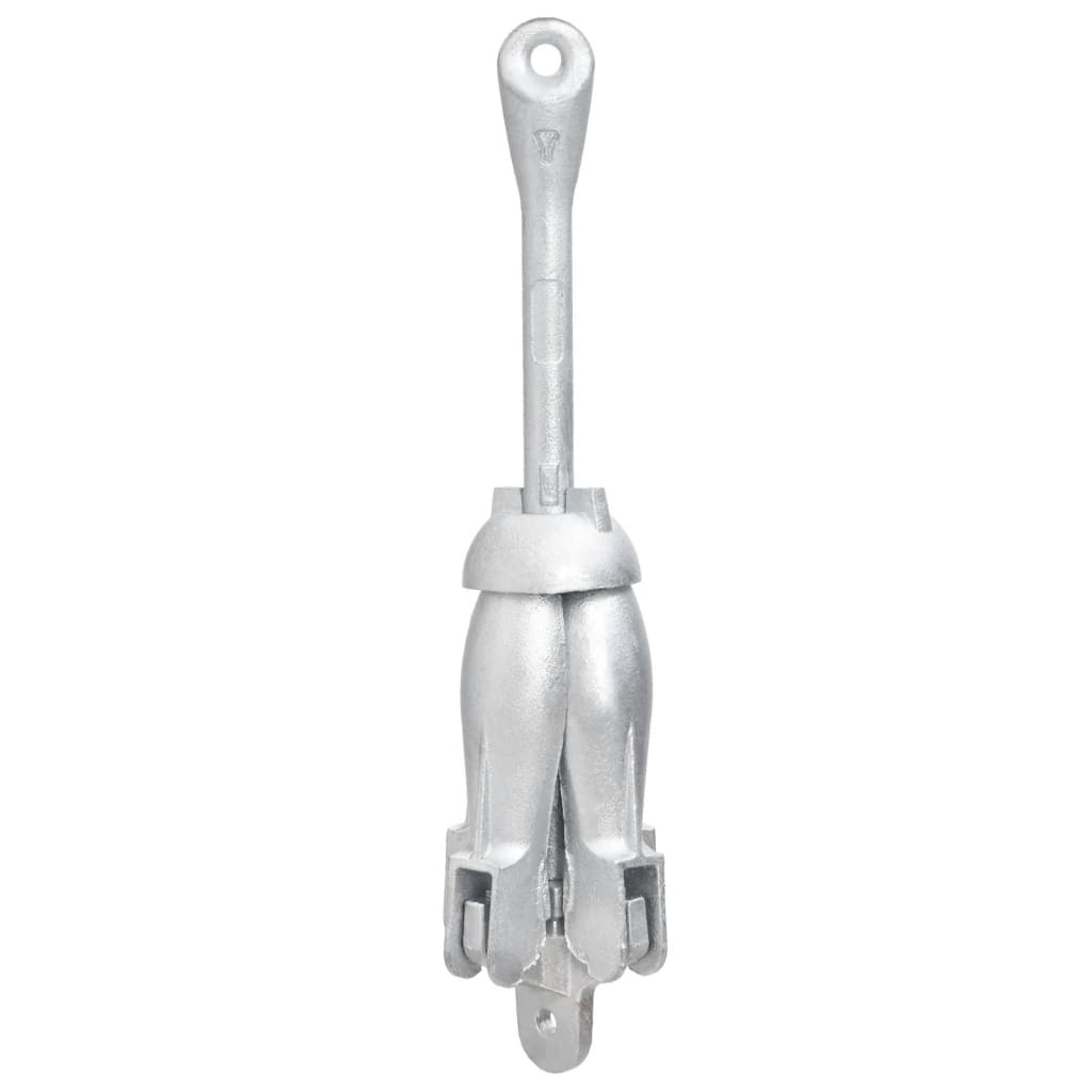 Ancre pliante avec corde Argentée 2,5 kg Fonte malléable
