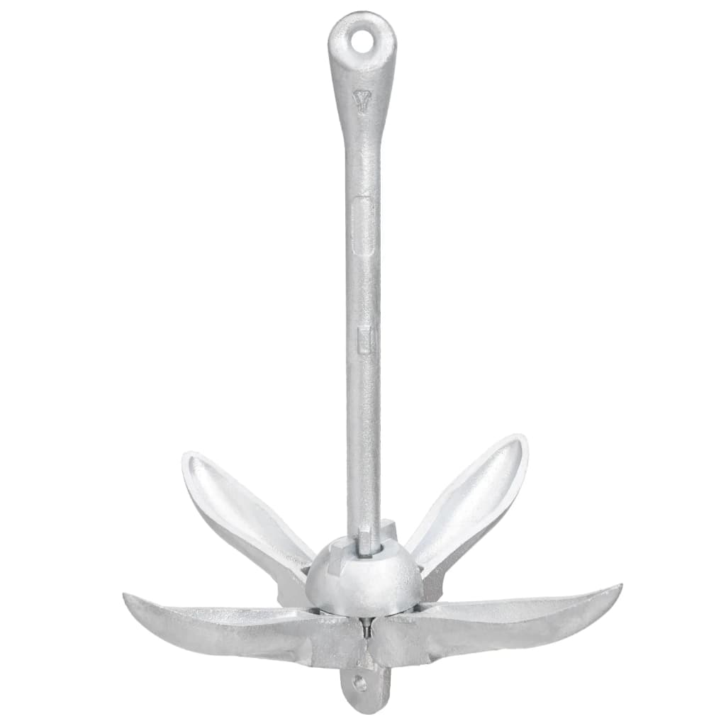 Ancre pliable avec corde argentée 3,2 kg en fonte malléable