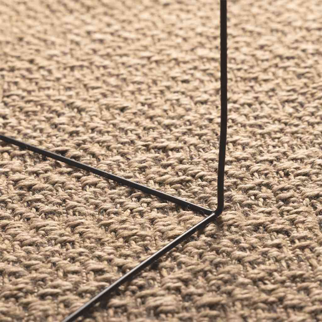 Carpet 120x170 cm Jute Look Indoor and Outdoor