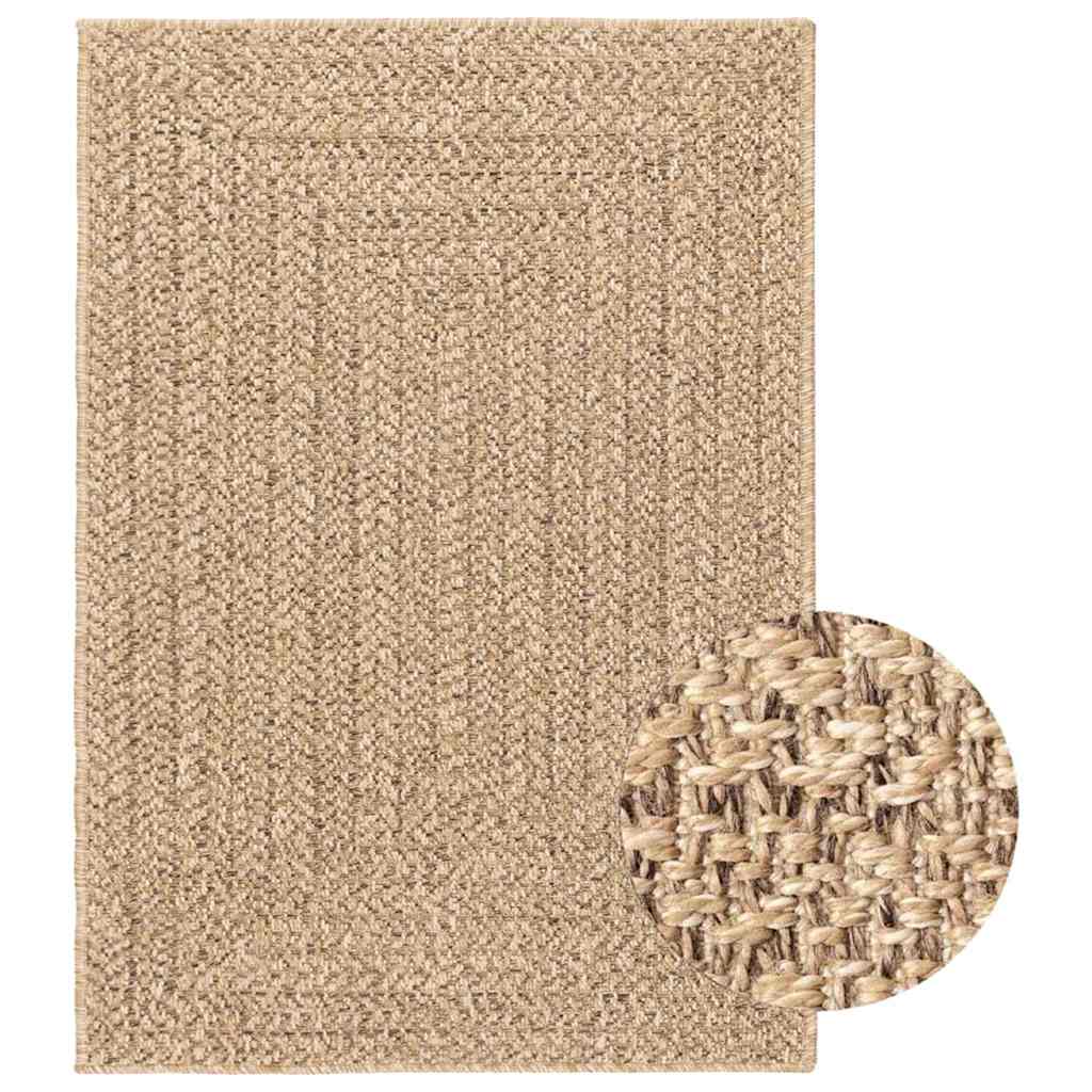 Rug 160x230 cm Jute Look Indoor and Outdoor