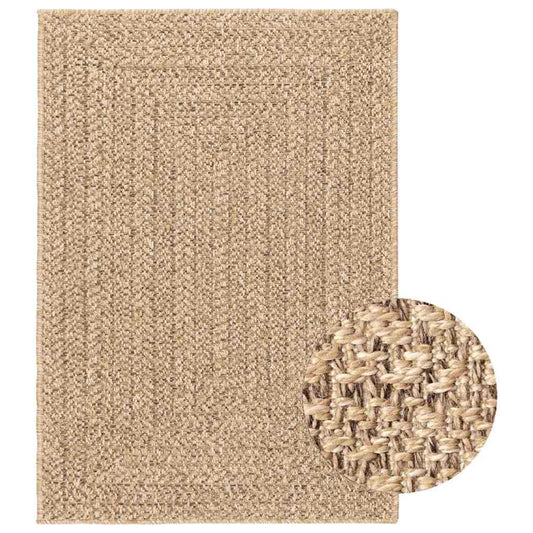 Rug 160x230 cm Jute Look Indoor and Outdoor