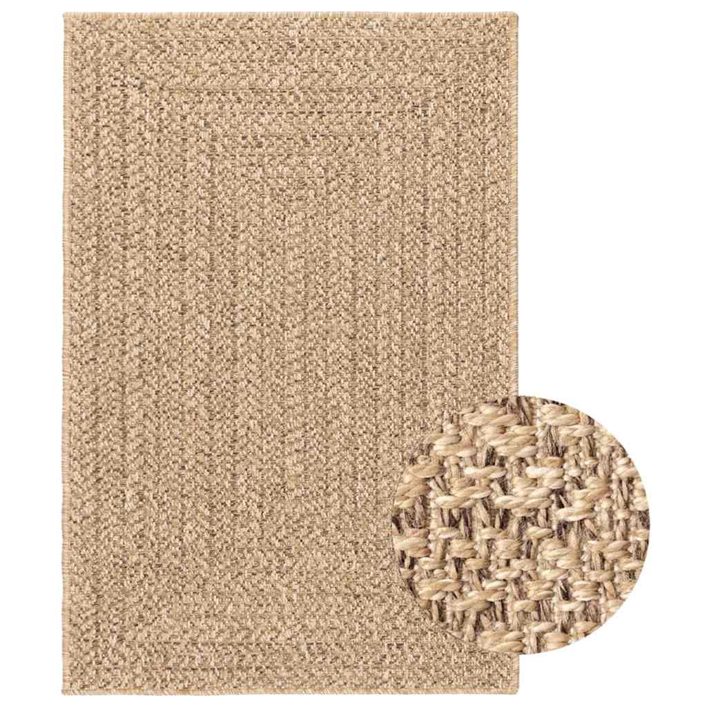 Teppich ZIZUR 200x290 cm Jute-Optik Indoor und Outdoor