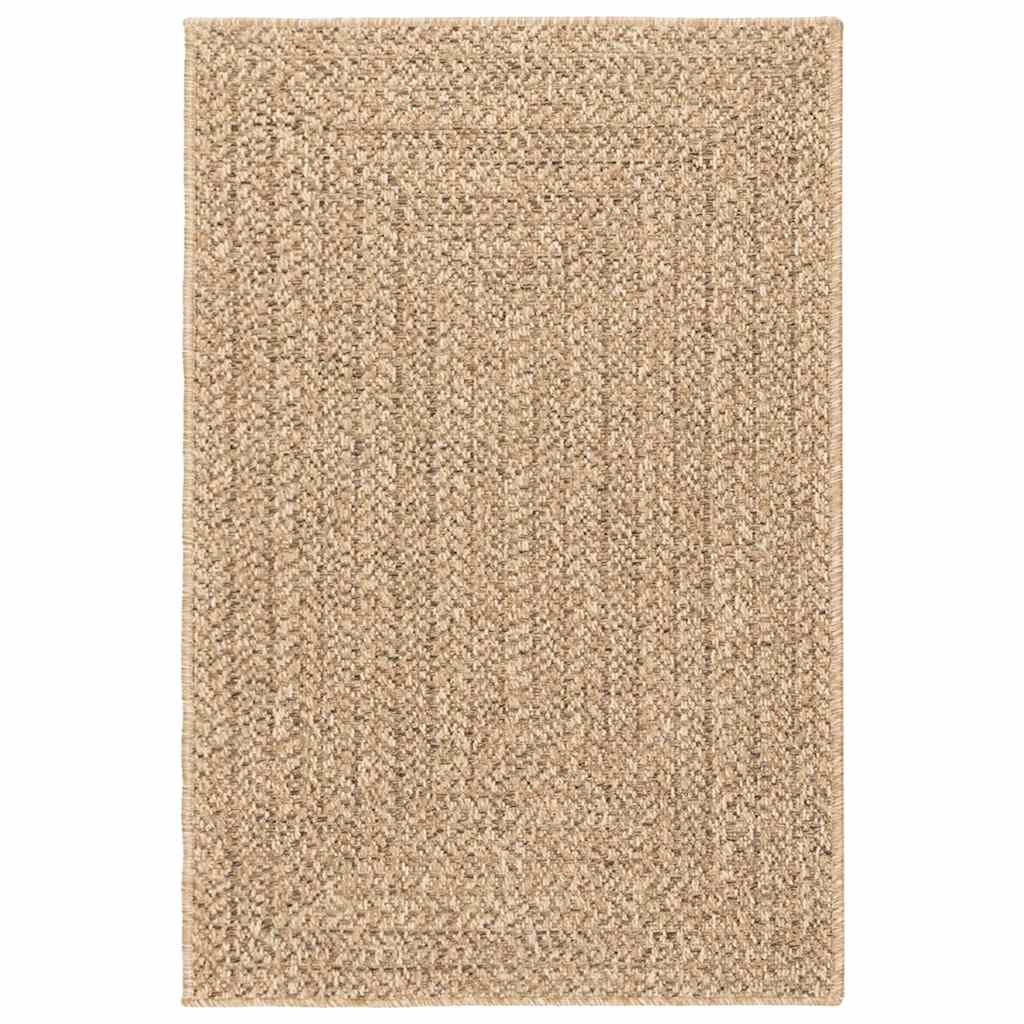 Teppich ZIZUR 200x290 cm Jute-Optik Indoor und Outdoor