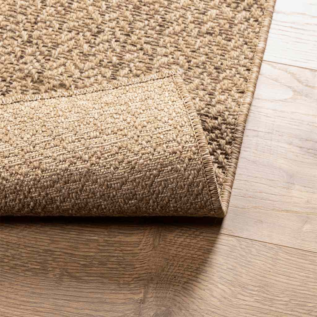 Teppich ZIZUR 200x290 cm Jute-Optik Indoor und Outdoor