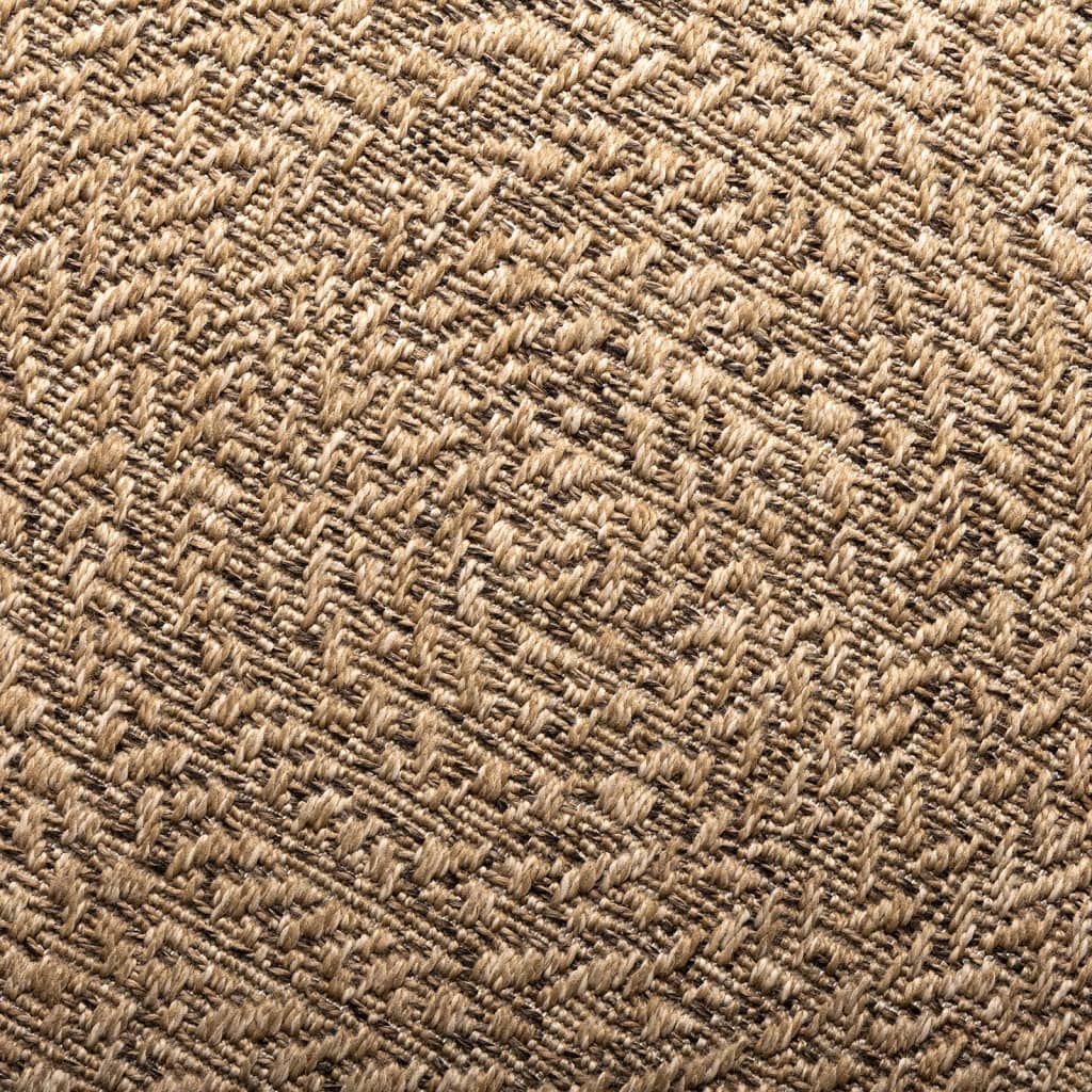 Rug 90 cm Jute look Indoor and Outdoor