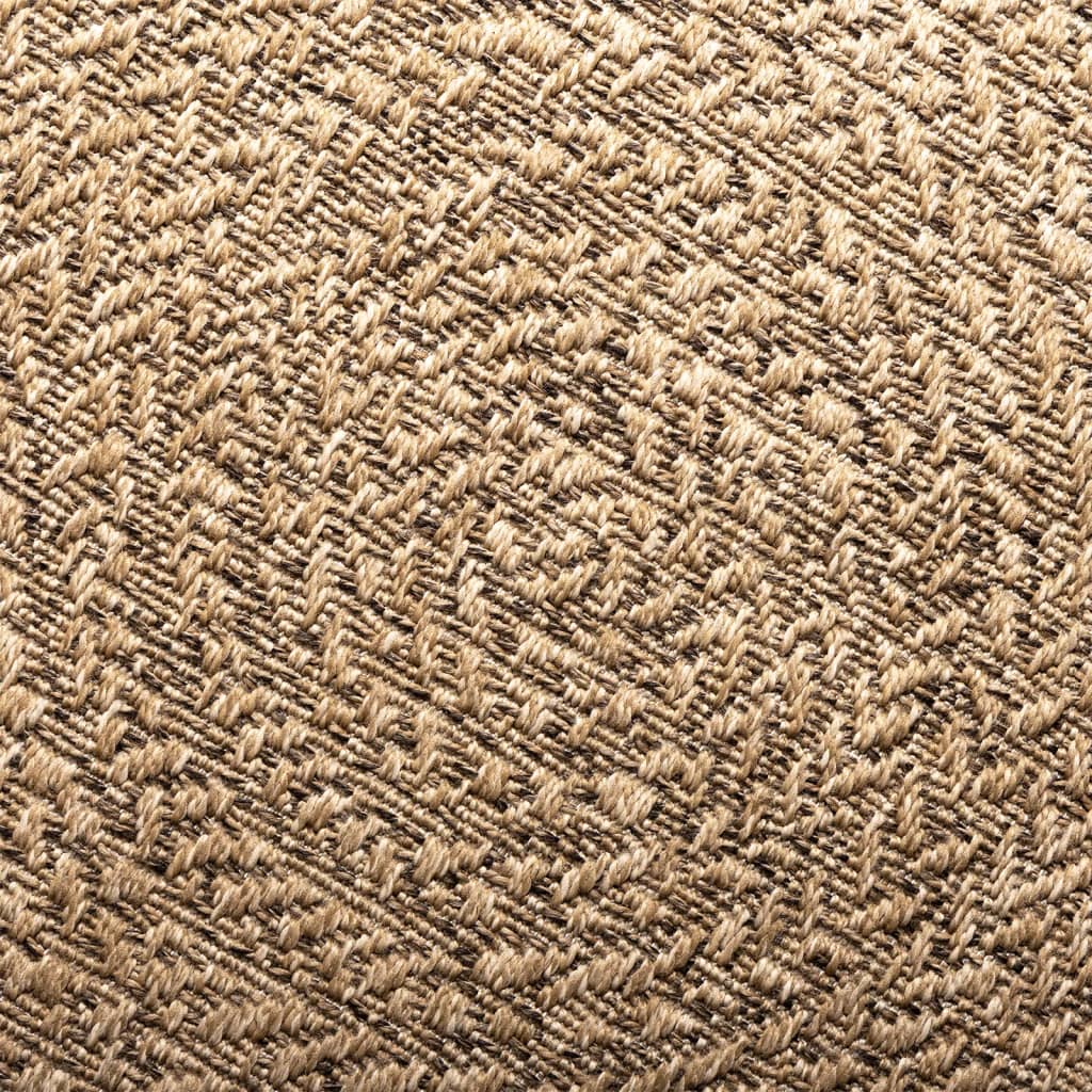 Tapis ZIZUR 120x170 cm Aspect Jute Intérieur et Extérieur