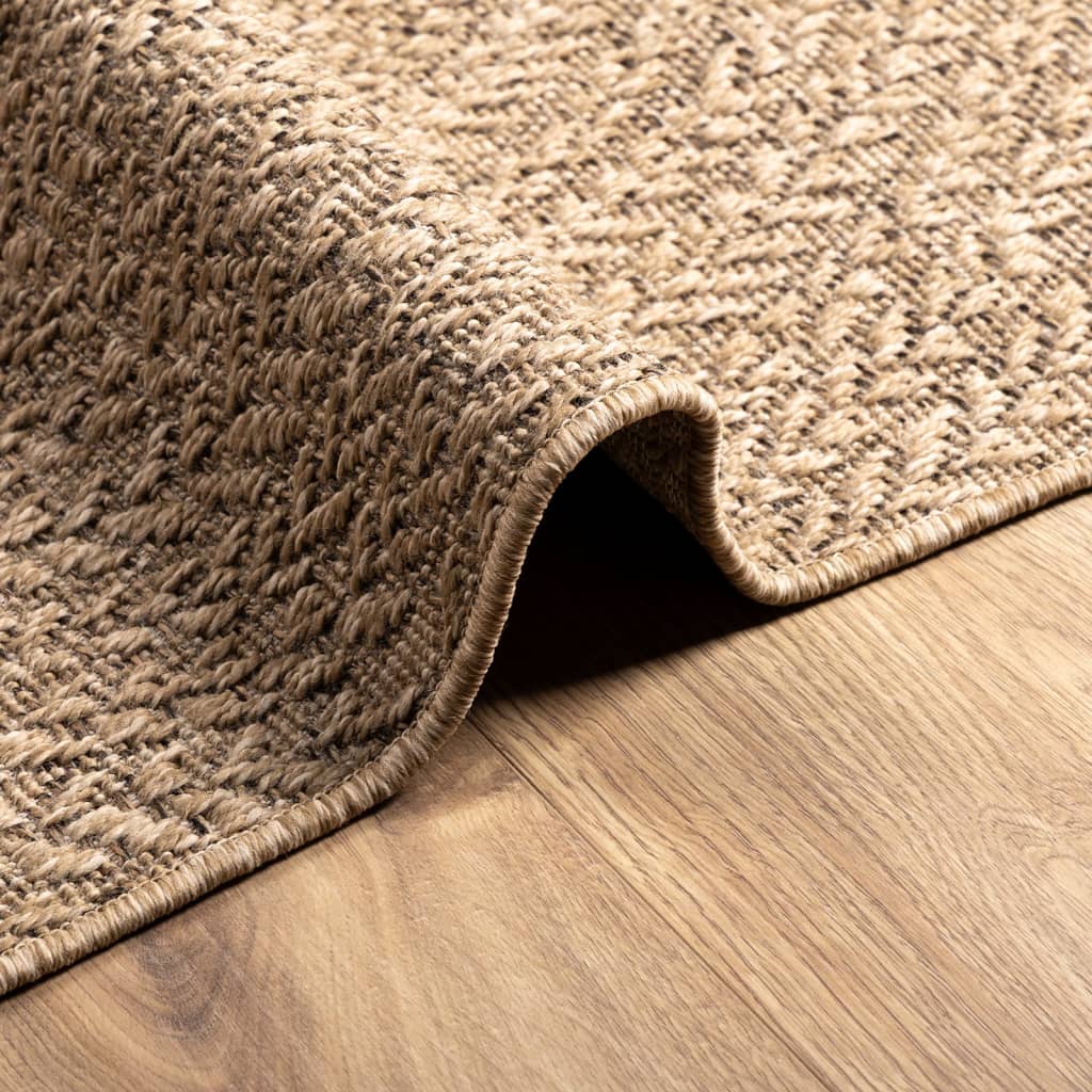 Tapis ZIZUR 120x170 cm Aspect Jute Intérieur et Extérieur