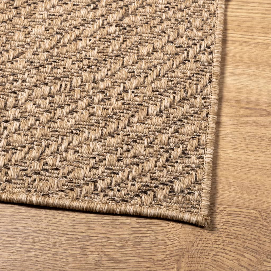 Tapis ZIZUR 120x170 cm Aspect Jute Intérieur et Extérieur