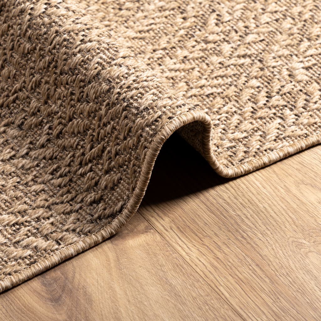 Tapis ZIZUR 200x290 cm Aspect Jute Intérieur et Extérieur