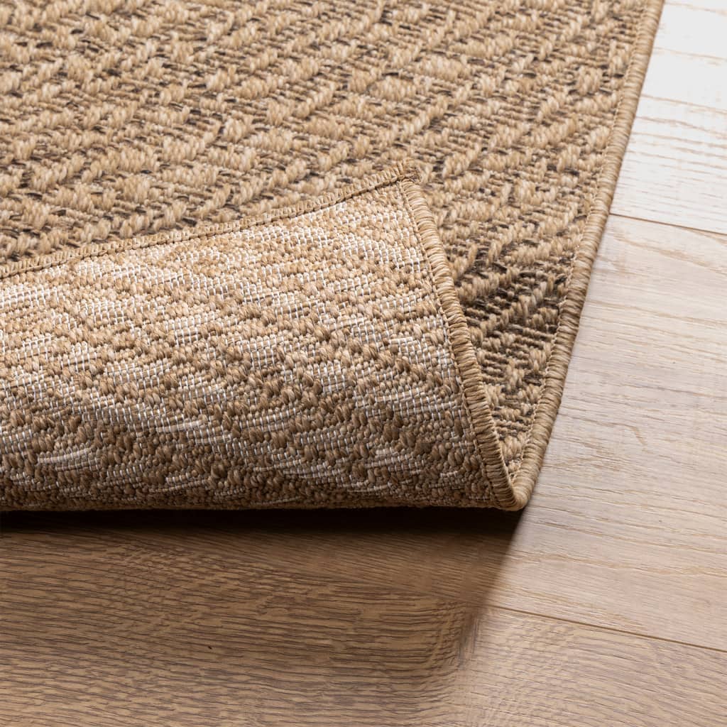 Tapis ZIZUR 200x290 cm Aspect Jute Intérieur et Extérieur
