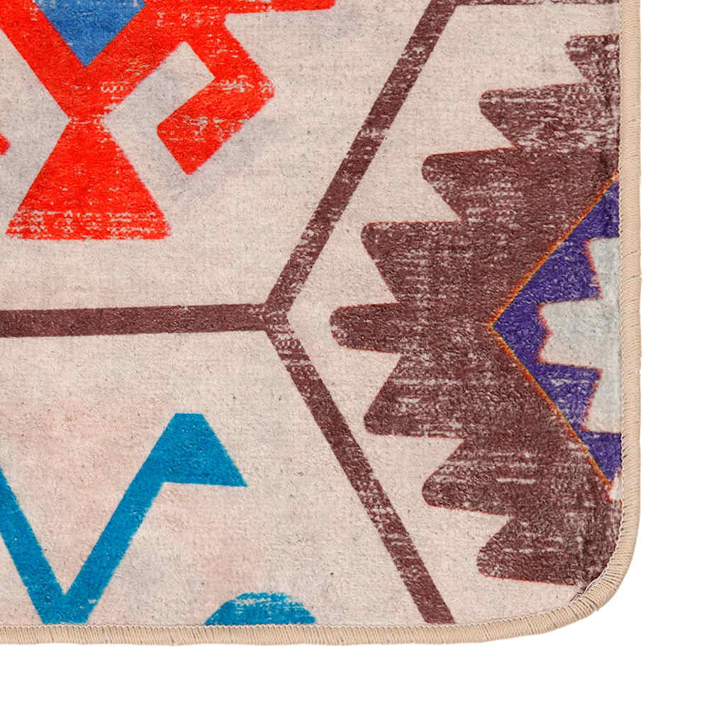 Tapis lavable multicolore 80x150 cm antidérapant