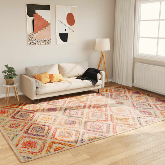 Washable Multicolored Carpet 190x300 cm Non-Slip