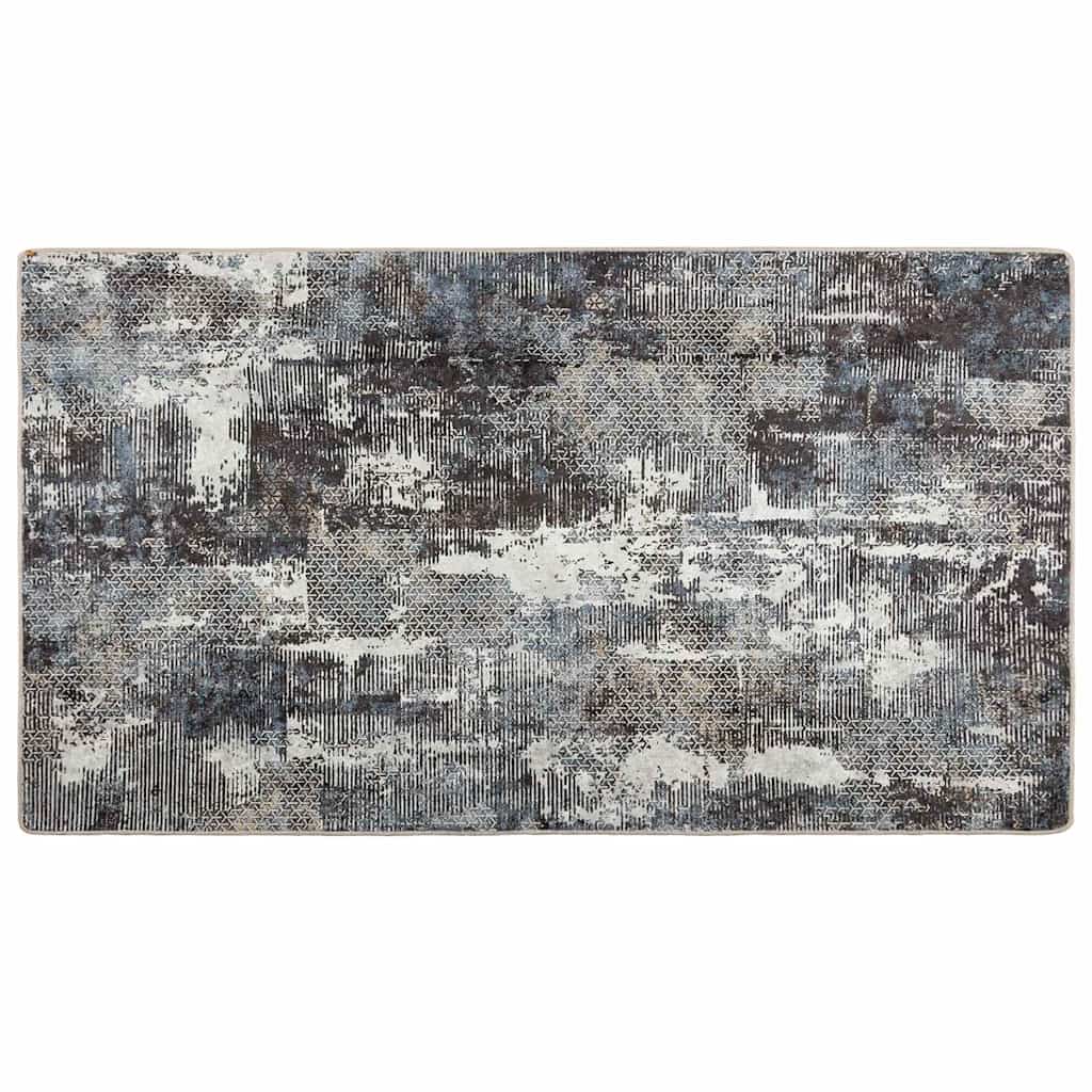 Teppich Waschbar Mehrfarbig 80x150 cm Rutschfest