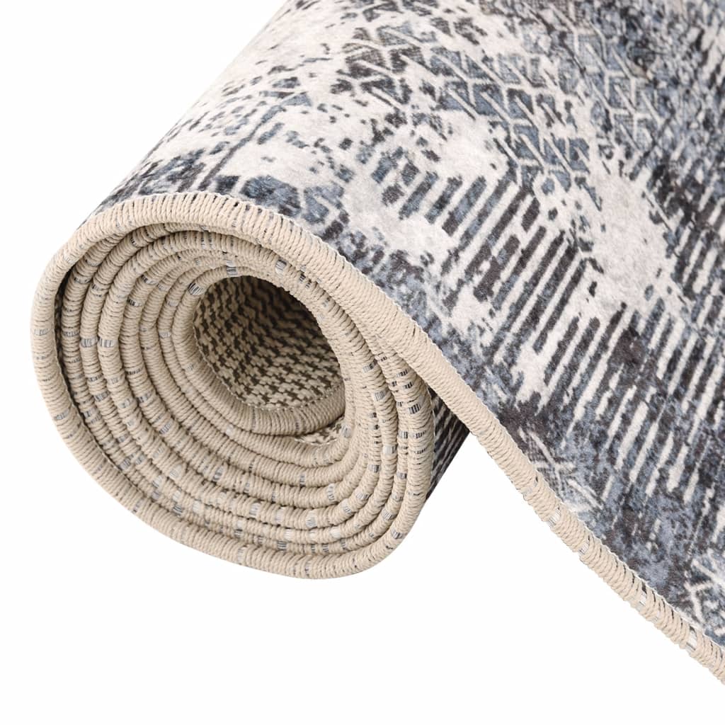 Washable Multicolored Rug 80x300 cm Non-Slip
