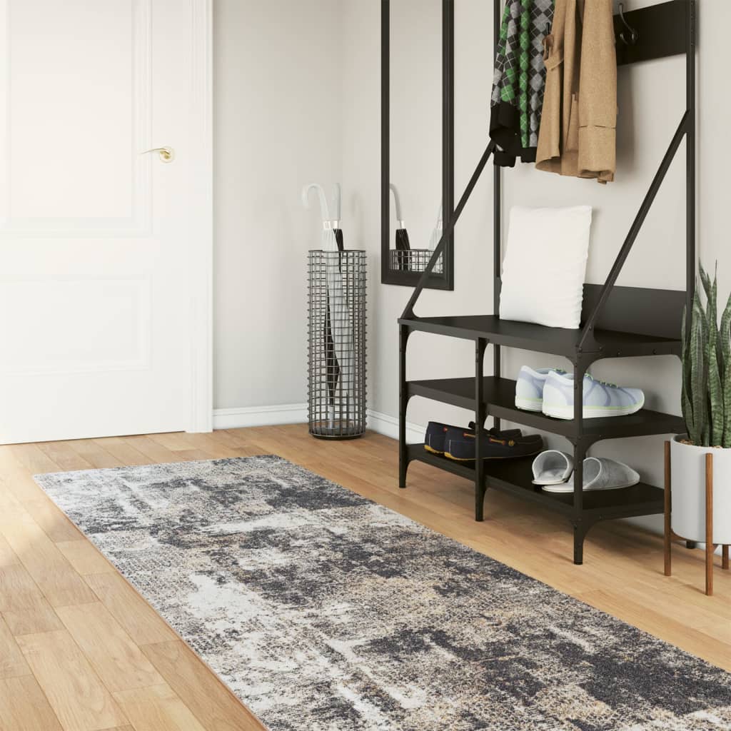 Washable Multicolored Rug 80x300 cm Non-Slip