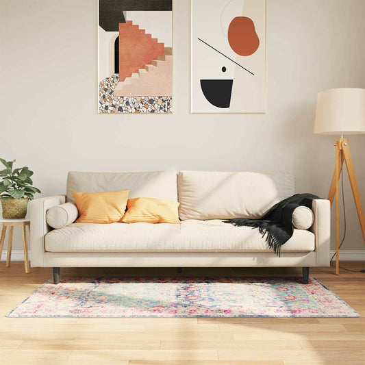 Washable Multicolored Rug 80x150 cm Non-slip
