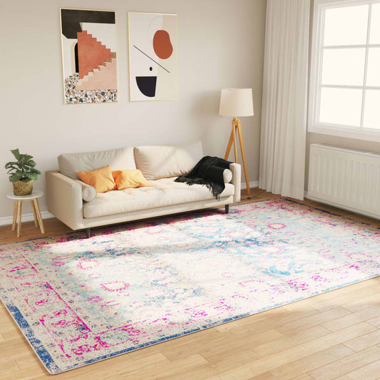 Washable Multicolored Carpet 190x300 cm Non-Slip