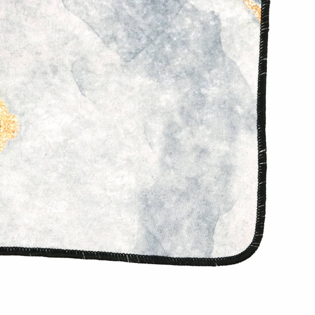 Tapis Lavable Multicolore 80x150 cm Antidérapant