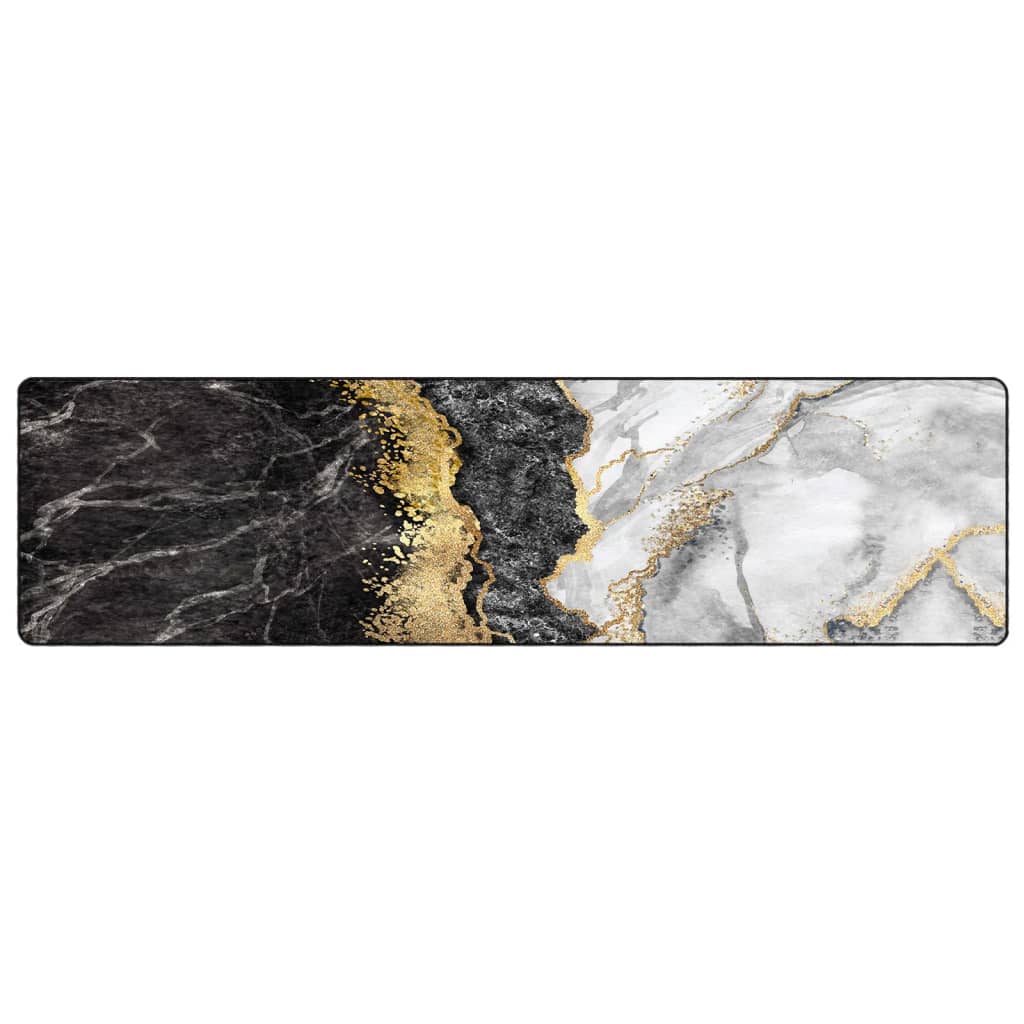 Tapis Lavable Multicolore 80x300 cm Antidérapant