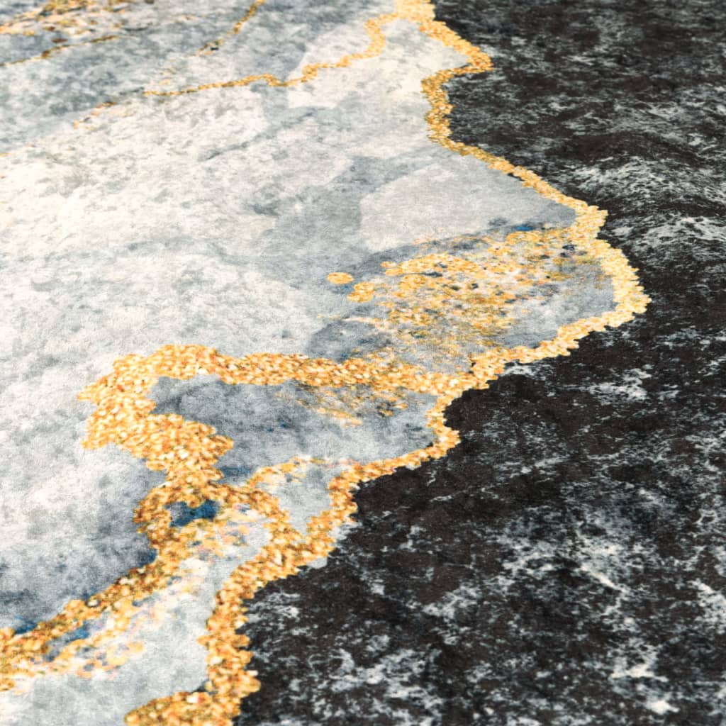 Tapis Lavable Multicolore 80x300 cm Antidérapant