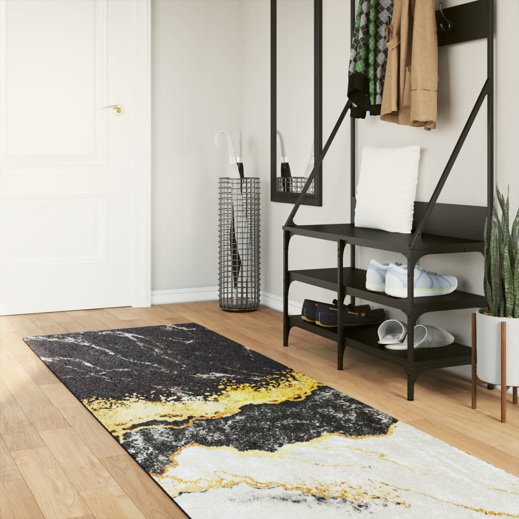 Tapis Lavable Multicolore 80x300 cm Antidérapant