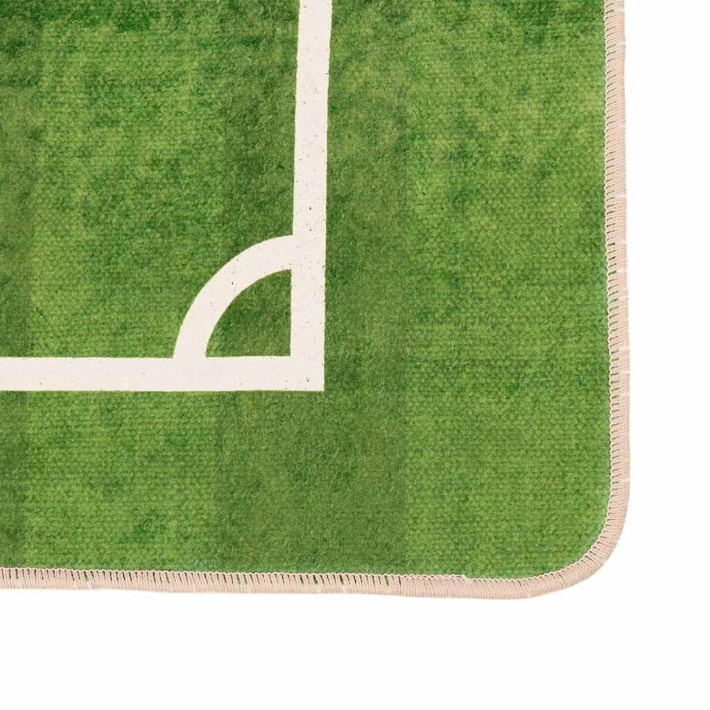 Kids' Rug Green 160x230 cm Football Field Washable Non-Slip