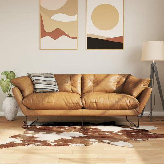 Carpet Brown & White 120x170 cm Cow Pattern Washable Non-Slip