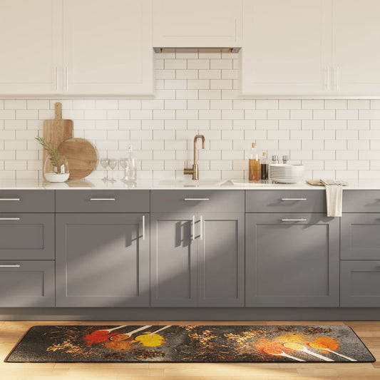 Multi-coloured kitchen runner 60x180 cm washable non-slip
