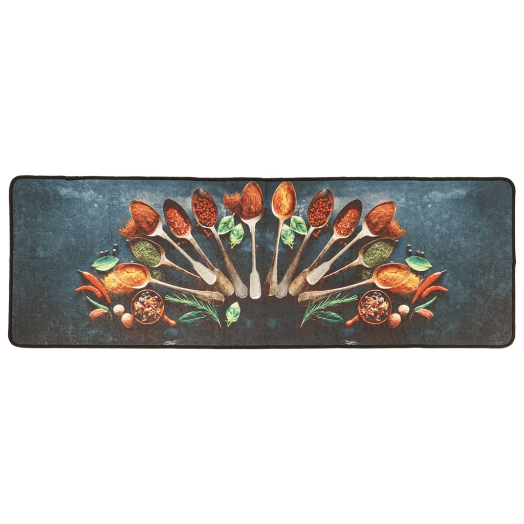 Tapis de cuisine multicolore 60x180 cm Lavable Antidérapant