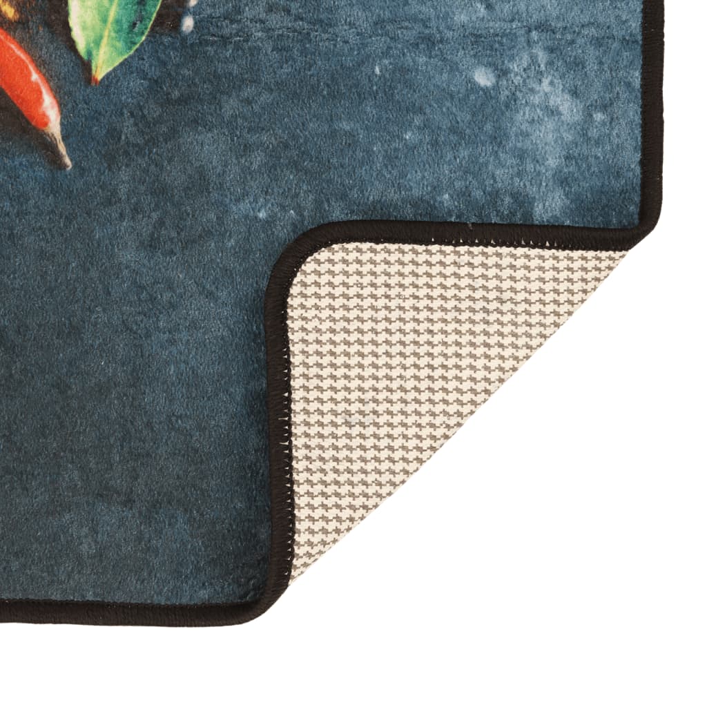 Tapis de cuisine multicolore 60x180 cm Lavable Antidérapant