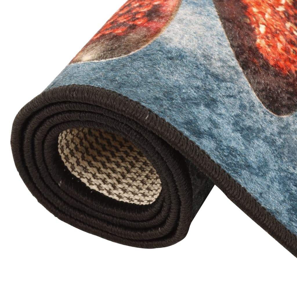 Tapis de cuisine multicolore 60x180 cm Lavable Antidérapant