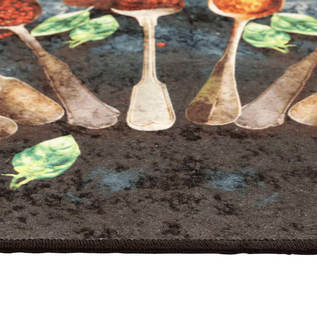 Tapis de cuisine multicolore 60x180 cm Lavable Antidérapant