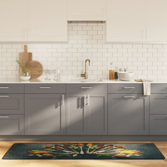 Multi-coloured kitchen runner 60x180 cm washable non-slip
