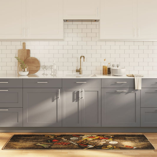 Multi-coloured kitchen runner 60x180 cm washable non-slip