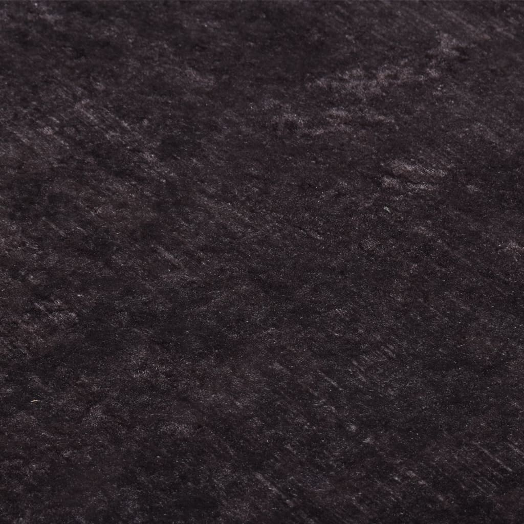 Tapis lavable Noir et Doré 400x300 cm Antidérapant