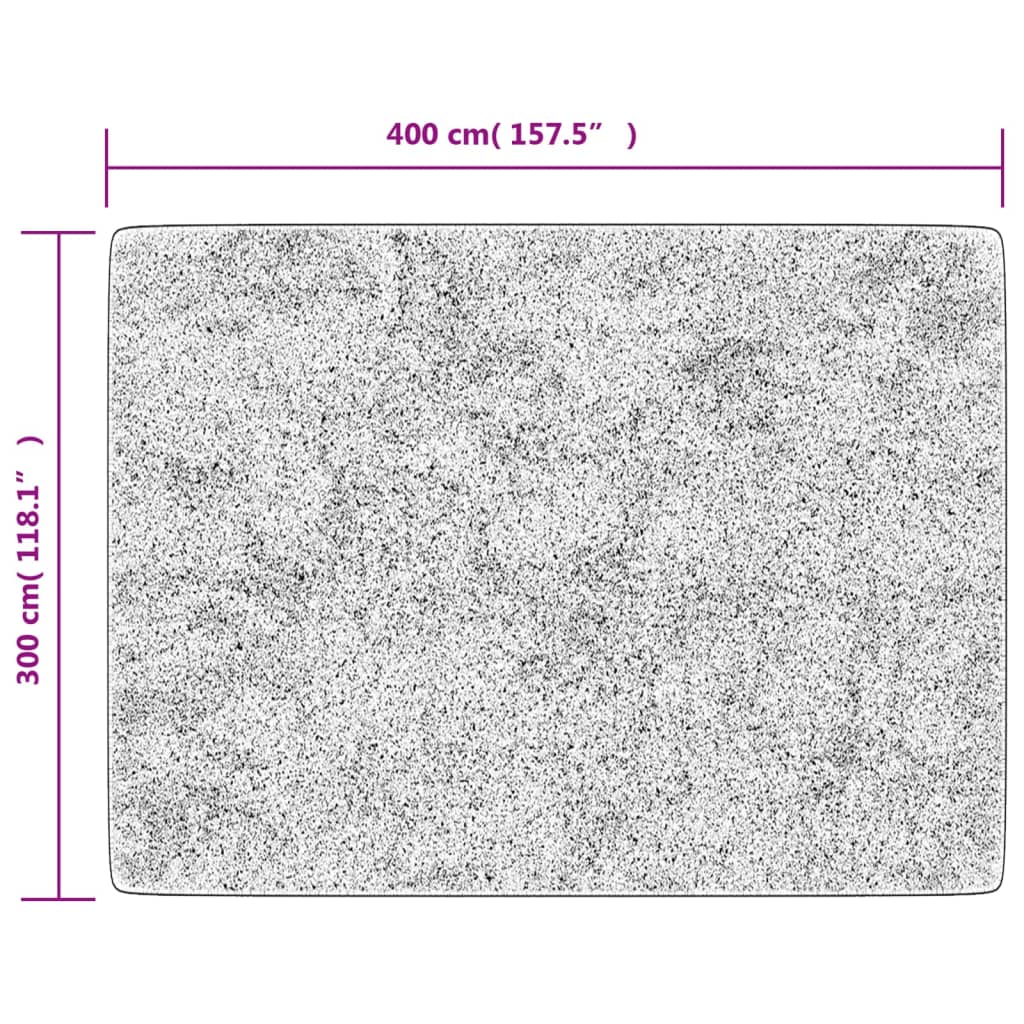 Tapis lavable Noir et Doré 400x300 cm Antidérapant