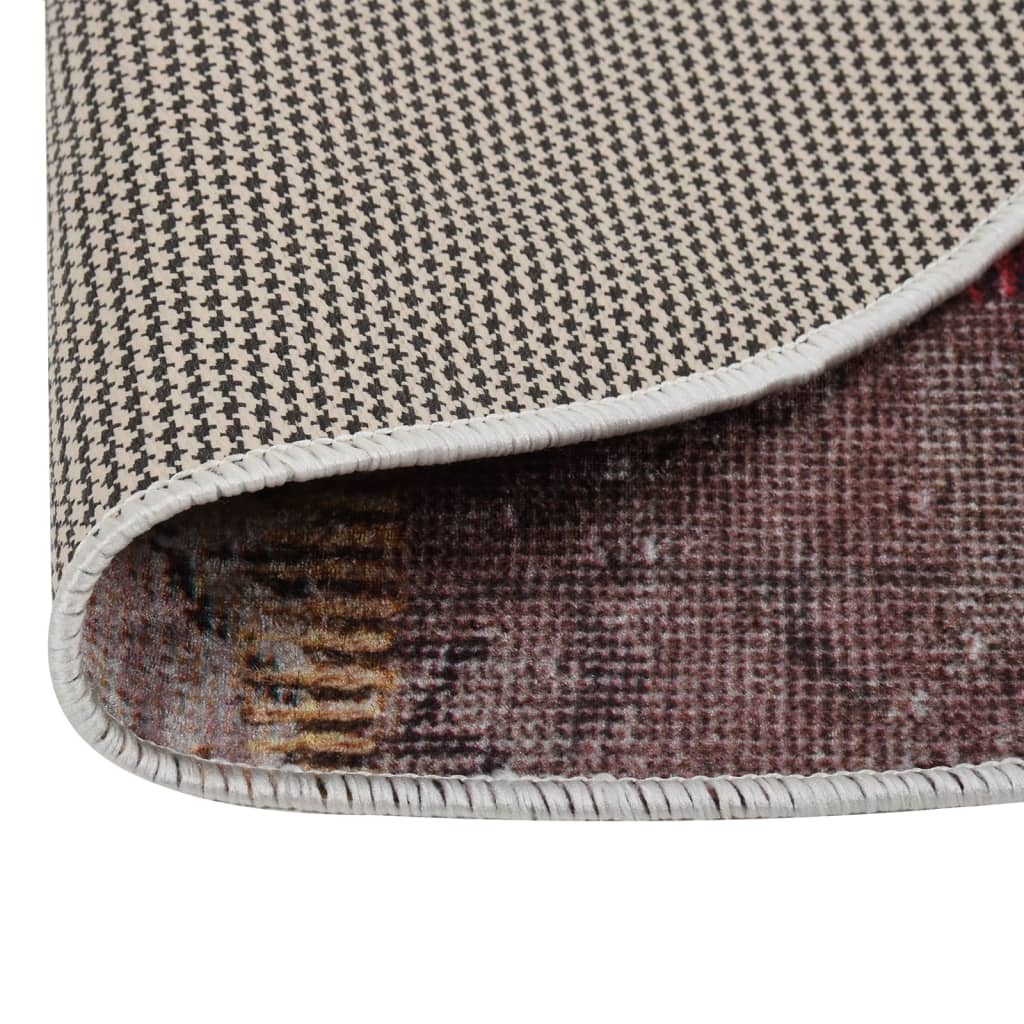 Tapis Lavable Multicolore Ø 200 cm Antidérapant