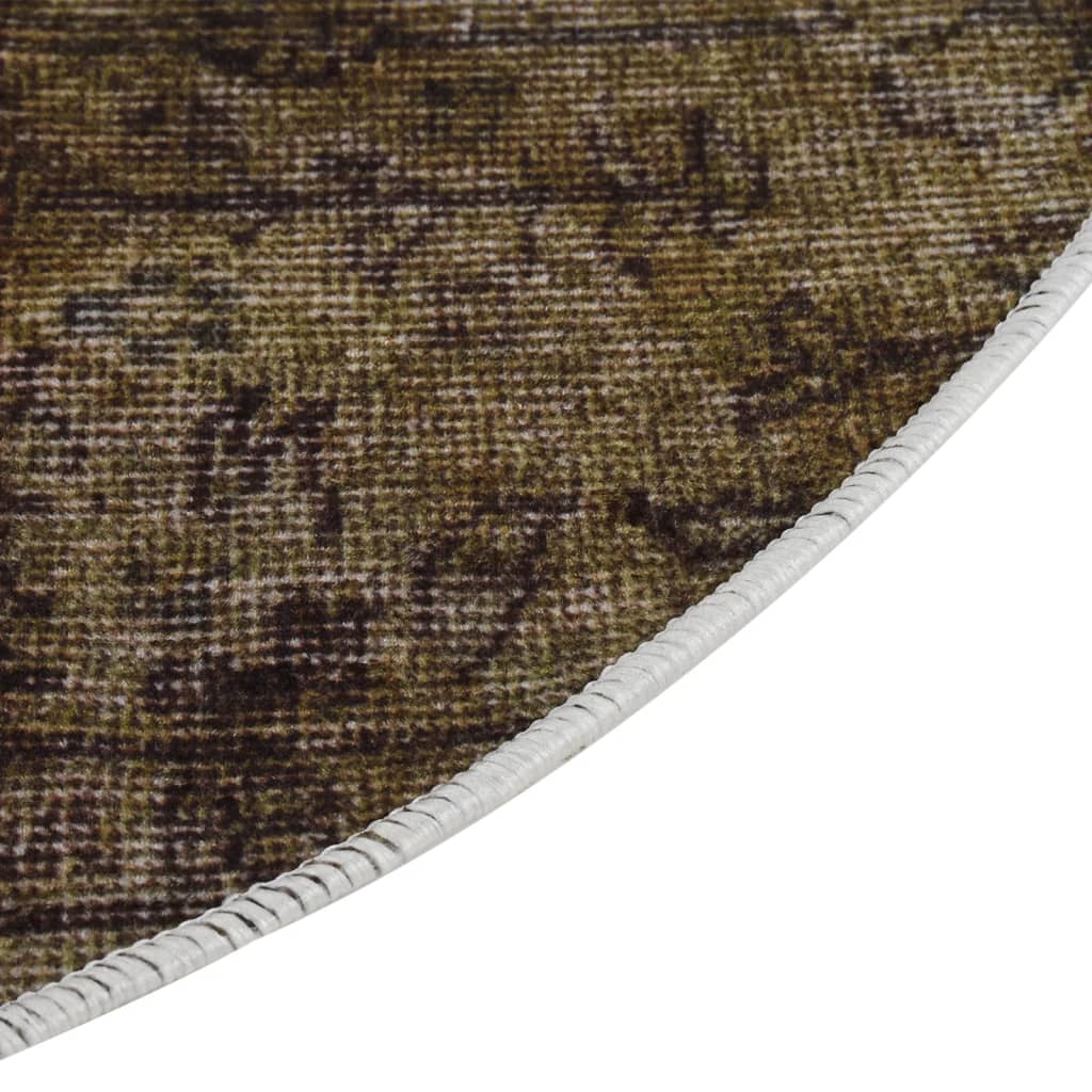 Tapis Lavable Multicolore Ø 200 cm Antidérapant