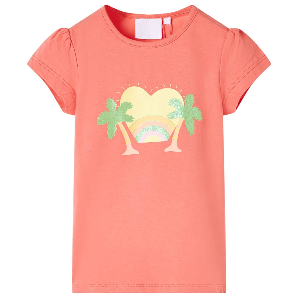 T-shirt enfant rose corail 116