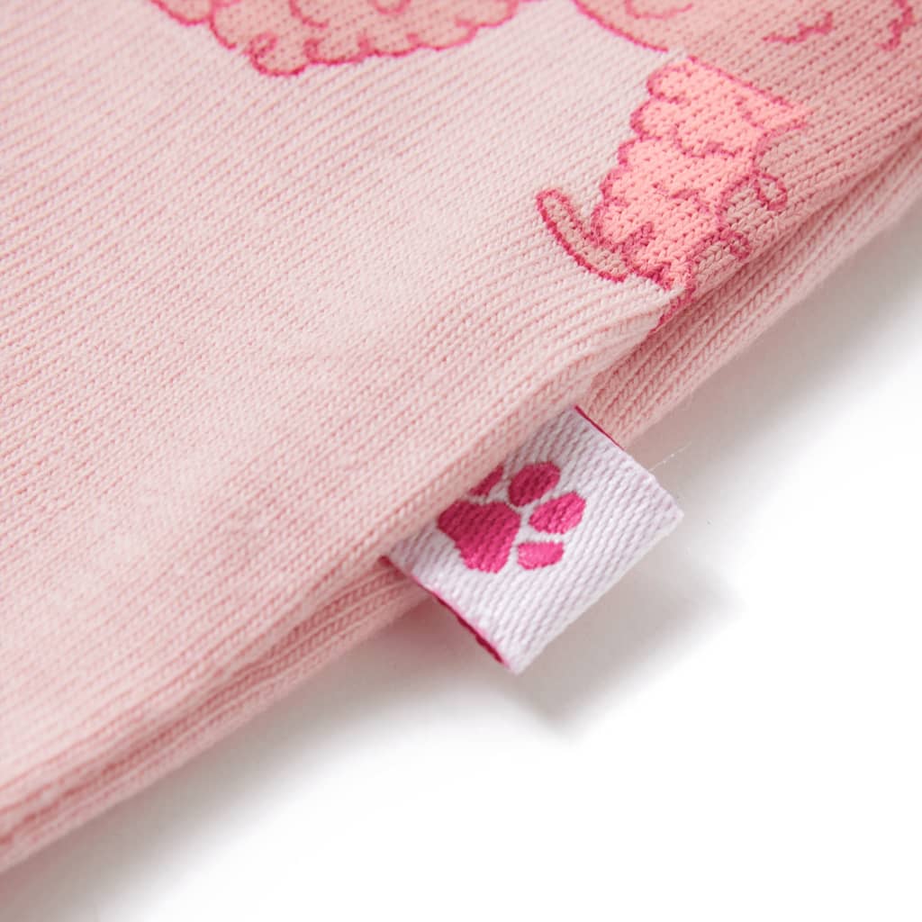 Children's Short Sleeve Pajamas Light Pink 116