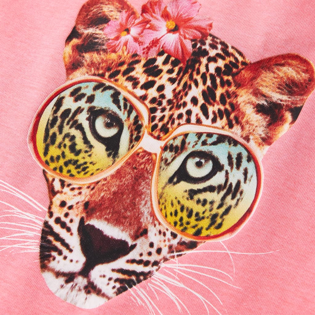 Children's T-Shirt Neon Pink 128