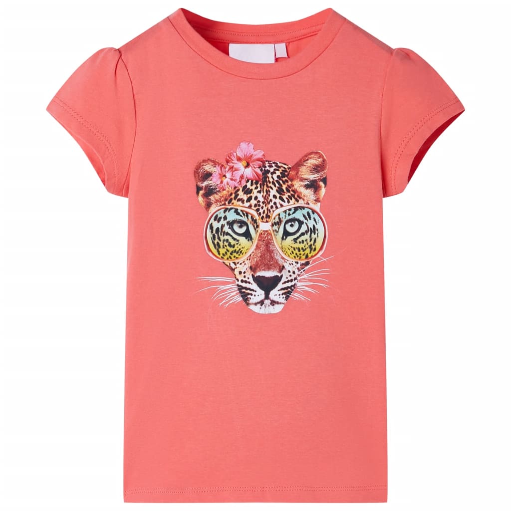 Kids' T-Shirt Coral Pink 128