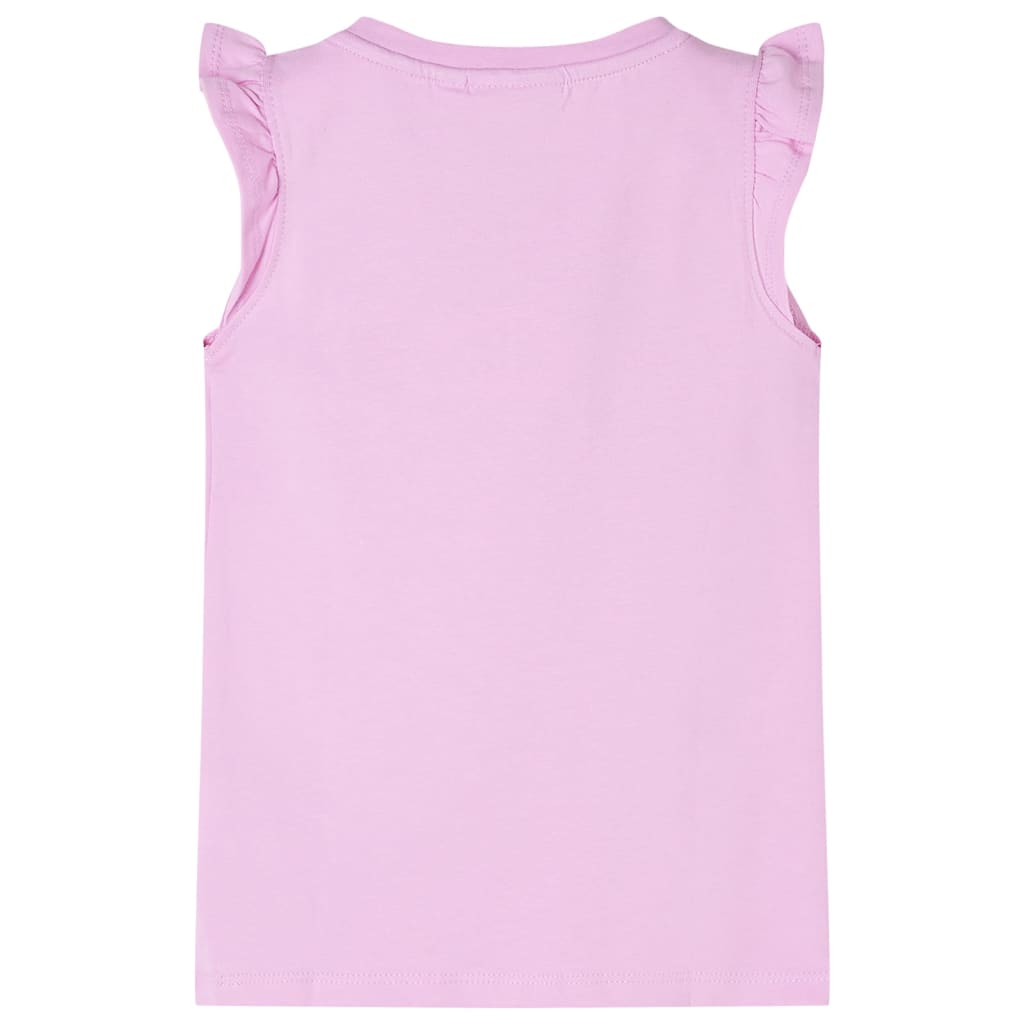 T-shirt enfant à manches volantées violet 104